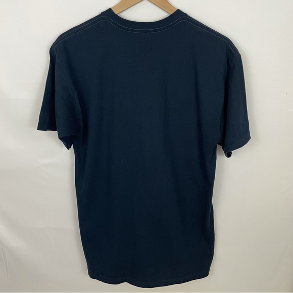 Men’s Fila Navy Blue Logo Tee Size Medium Disruptor II Shirt - Picture 4 of 4